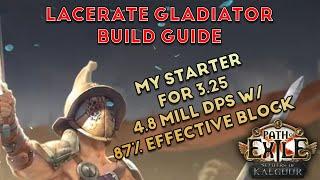 Path of Exile 3.25 Settlers of Kalguur Gladiator Lacerate Bleed Build Guide