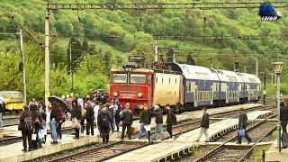 Trenuri în Gara Năsăud  Trains in Năsăud Railway Station - 18 Aprilie 2024