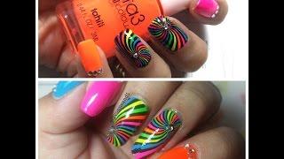 Neon Geometric Nail Art | UberChic 6-01 | Twin Mani with Yvonne Lopez