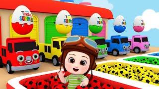 Wheels on the bus + baby song - Learn colors with car and baby - Nursery Rhymes & Kid Songs