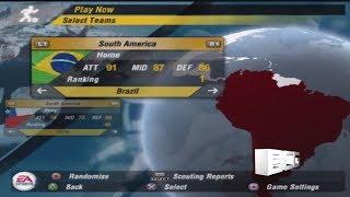 2006 FIFA World Cup Germany PlayStation Gameplay South America Teams Ratings & Kits