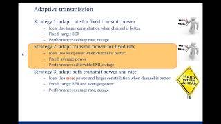 Wireless Communications: lecture 7 of 11 - Rate and power allocation, waterfilling