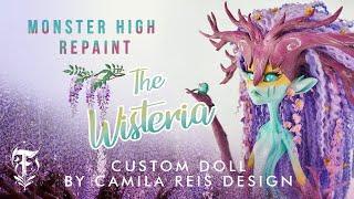 The Wisteria! - Custom dryad doll • Monster High Repaint in Camie Reis Design