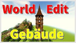 ️Minecraft World Edit Tutorial Pt.3 / ️Gebäude gestalten Tutorial // Minecraft World Edit Commands