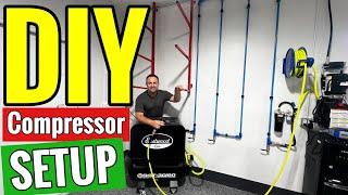 DIY Home Garage Compressor System for Autobody and Paint!