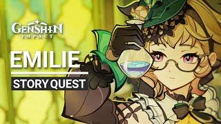 Emilie Story Quest HD Complete | Floral Debt, Blood Due Pomum De Ambra Chapter: Act 1 | Genshin 4.8