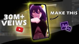 How to make Anime edits for Tiktok and reels | After Effects Tutorial