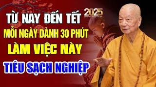 Từ Nay Đến Tết 2025 Mỗi Ngày Dành 30 Phút Làm Việc Này Tiêu Trừ Nghiệp Chướng Ngay Tại Nhà (HAY QUÁ)