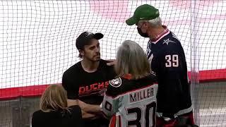 Emotional Ryan Miller Embraces Parents After Last NHL Game