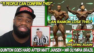 Quinton Eriya GOES HARD After Matt Jansen! + Mr Olympia Brazil - Ramon Sweating Uncontrolably Again!