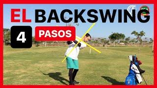 BACKSWING de GOLF en español ▶︎ Consigue tu SUBIDA del PALO PERFECTA en 4 movimientos