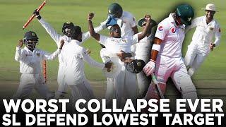 Sri Lanka Defend Lowest Target Against Pakistan | Worst Collapse Ever | 1st Test, 2017 | PCB | M6C2A