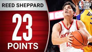 No. 3 Overall Pick Reed Sheppard Drops 23 PTS In His Summer League Debut!