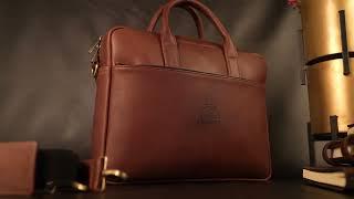 Brown Leather | Laptop Bag | Men's Daily Commute | HartsIndia | Bangalore