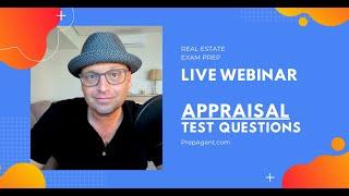 Real Estate Exam: Appraisals | Live Webinar with Joe (11/03/20)