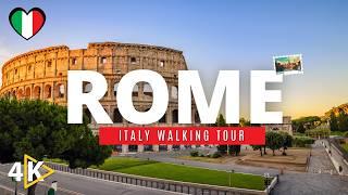 Rome, Italy Walking Tour  From Roma Termini to Colosseum in 4K