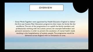 Autism Peer Education Evaluation