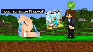 NIGDY NIE GRAŁ W MINECRAFT TO MU KUPIŁEM (wzruszające) Minecraft Premium