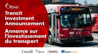 CIB commits up to $400 million in the City of Ottawa's historic zero-emission buses expansion