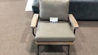 6077 Industrial Rustic Accent Chair