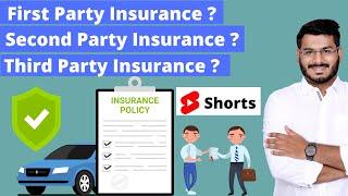 First Party Insurance - Second Party Insurance And Third Party Insurance  #shorts