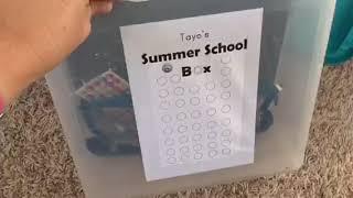 Summer School Box for Homeschool Independent work