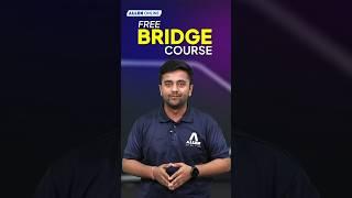 Big Reveal  ALLEN Online Free Bridge Course for JEE Aspirants #shortsvideos