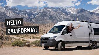We made it to the SIERRA NEVADA Mountains! (California Highway 395 road trip)