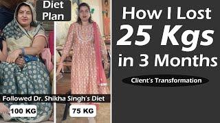 How I Lost 18 Kg In 2 Month - By Dr. Shikha Singh| How to lose weight fast | Kanchan Diet Plan|Hindi