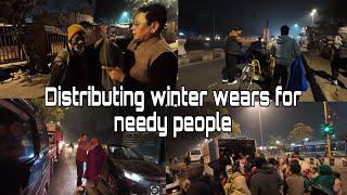 Lal quila Tibetan market from distributing winter wears for needy people #tibetanvloger