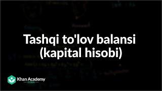 Tashqi to'lov balansi (kapital hisobi) | Tashqi to'lov balansi | Makroiqtisodiyot