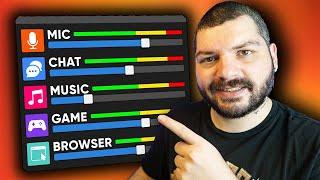 Managing Game, Discord, Music Sounds Separately in OBS