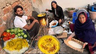 ਪਕੌੜੀਆ ਵਾਲੀ ਕੜੀ ਚੋਲਾ ਨਾਲ |  village life of Punjab | healthy family ️