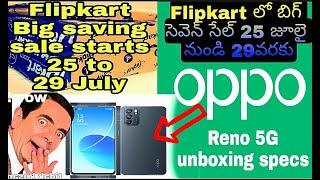 Flipkart Big saving sale|| oppo Reno unboxing specs || telugu tech hub || telugu tech w | invetor