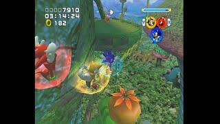 Sonic Heroes 60FPS - Frog Forest / Team Sonic (A Rank)