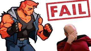 Streets of Rage 4 GLITCH RAGE QUIT - Killed by Galsias with Tasers at Level 2 VIDEO GAME FAIL