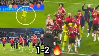 Celebrations , Man United players takeover Etihad , Man City in TEARS  ...