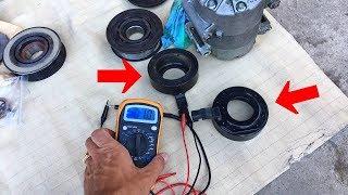 HOW TO TEST AIR CONDITIONER CLUTCH COIL. A/C COIL TEST