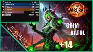 Testing New Ring | Grim Batol +14 | Hellcaller Destruction Warlock | The War Within