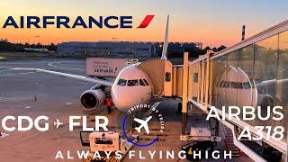 TRIP REPORT | Air France | Airbus A318 | París Charles de Gaulle - Florencia | 4K