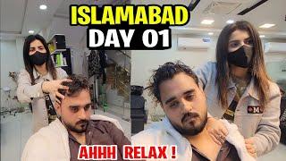 Expensive Salon Hair Cut , Beard & Massage | Bahria Town Rawalpindi | Islamabad Series Day 01