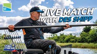 LIVE MATCH | Des Shipp  Fish 'O'Mania Qualifier | Todber Manor 