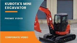 Kubota's Mini Excavator - Expertise manufacturing the Construction Machineries & Mini Excavator