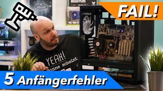 5 fatale Gaming PC-Baufehler, die dich hunderte Euros kosten können – vermeide sie jetzt!