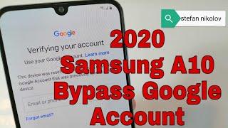 BOOM!!! Samsung A10 SM-A105F. Remove Google Account. Bypass FRP.