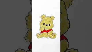 How to Draw the Cutest Little Teddy Bear  #shorts #shortvideo #art #trending #trendingshorts #viral