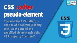 CSS Pseudo Element ::after Selector