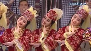 Uzbek dance. Students of Bukhara circle Elmurod Islamov and ensemble "Navbahor"