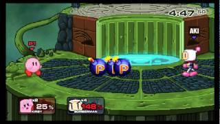 [SSF2 0.9b] - Kirby (Meyguhmein) vs. Bomberman (AfroAkira)