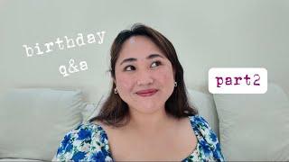 BIRTHDAY VLOG: You ask, I answer 